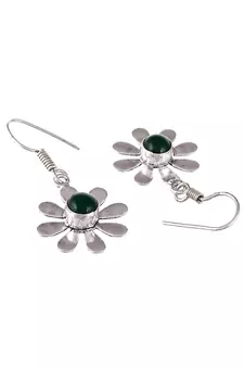 Green earrings