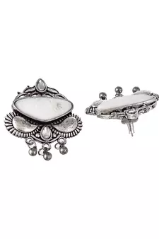 White earrings