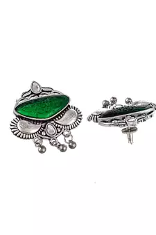 Green earrings