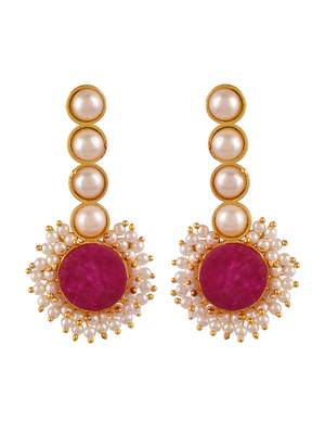Maroon earrings 3