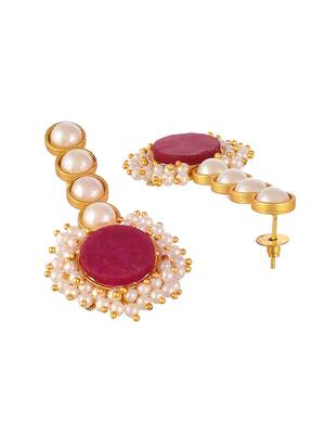 Maroon earrings 4