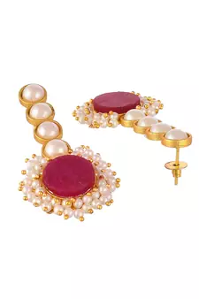 Maroon earrings