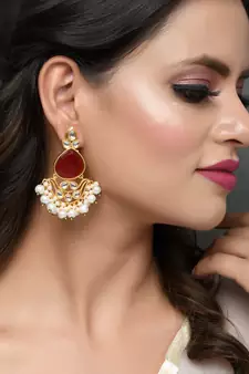 Red earrings