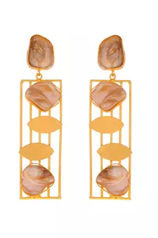 Gold earrings