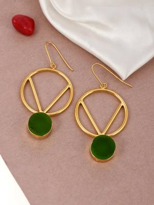 Green earrings 1