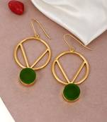 Green earrings