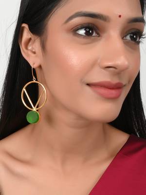 Green earrings 2