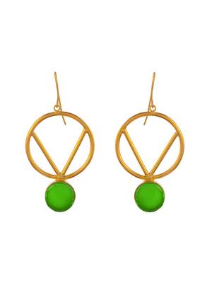 Green earrings 3