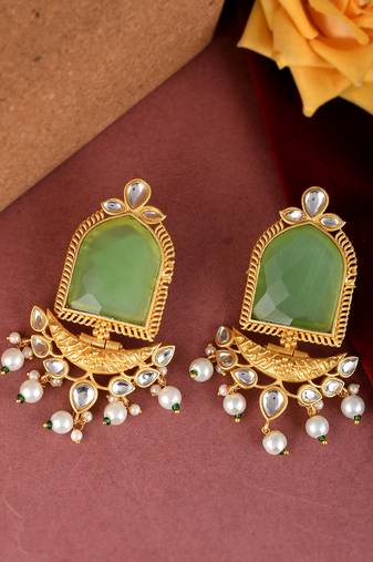 Green earrings