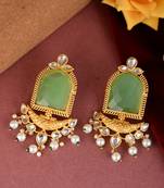 Green earrings