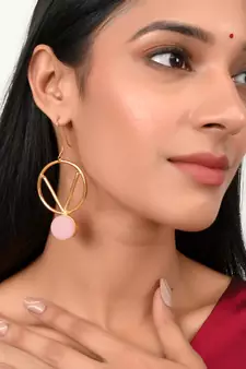 Pink earrings