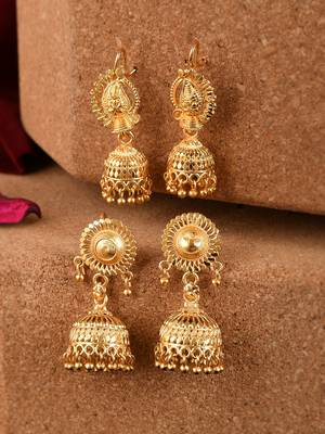 Gold earrings 1