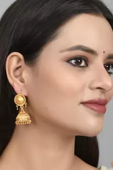 Gold earrings