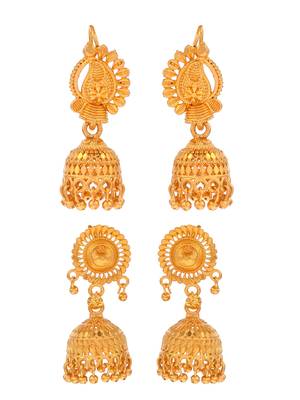 Gold earrings 3