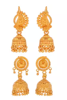 Gold earrings