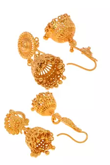 Gold earrings