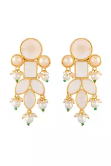 White earrings
