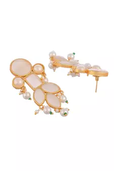 White earrings