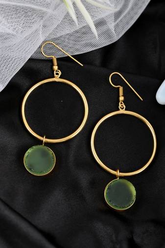 Green earrings