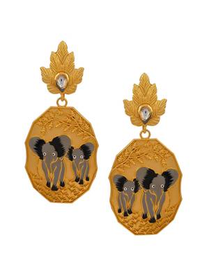 Gold earrings 3