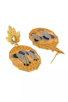 Gold earrings