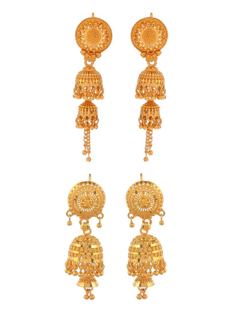 Gold earrings