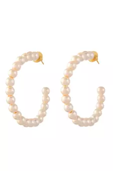 White earrings