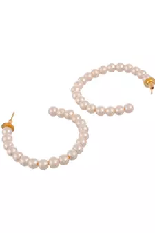 White earrings
