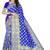 Blue embroidered Art Silk saree with blouse