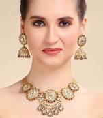22KT Gold Plated Kundan Necklace Set