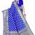 Blue Embroidered Art Silk Saree With Blouse