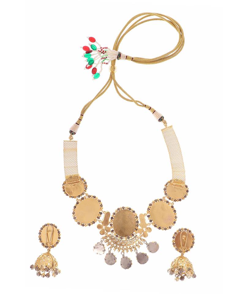 22KT Gold Plated Kundan Necklace Set