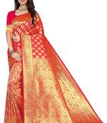 Multicolor Embroidered Art Silk Saree With Blouse