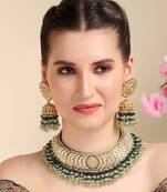 22KT Gold Plated Kundan Necklace Set