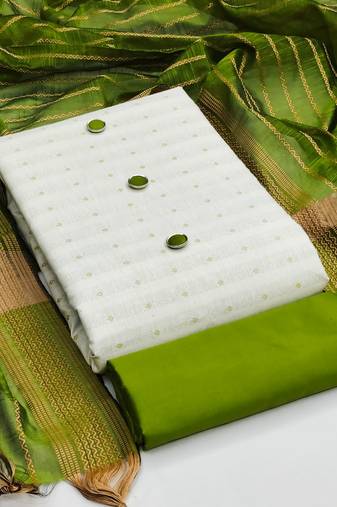 White woven cotton salwar