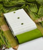 White woven cotton salwar