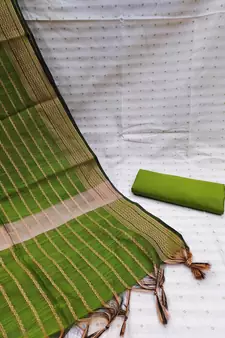 White woven cotton salwar