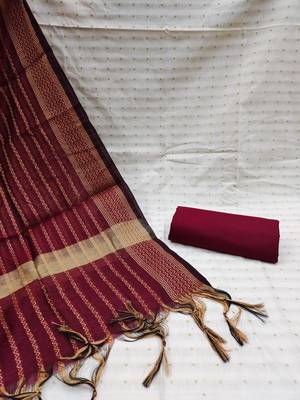 White woven cotton salwar 2