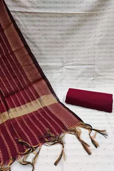 White woven cotton salwar