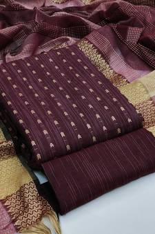 Multicolor woven cotton salwar