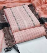 Multicolor woven cotton salwar