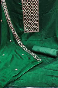 Green embroidered Art Silk salwar