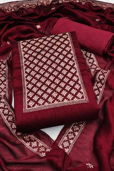 Multicolor embroidered Art Silk salwar