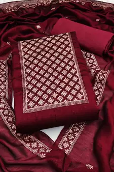 Multicolor embroidered Art Silk salwar