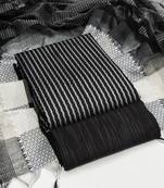 Black woven cotton salwar