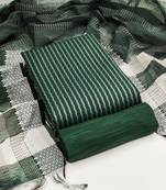 Green woven cotton salwar