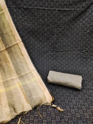 Black woven cotton salwar 2