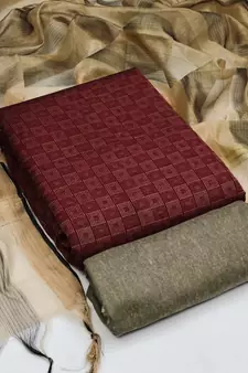 Multicolor woven cotton salwar