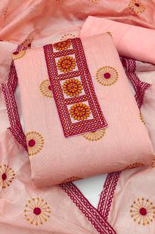 Multicolor embroidered cotton salwar