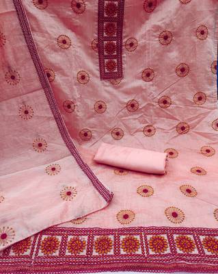 Pink embroidered cotton salwar 2